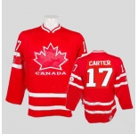 nhl team canada #17 carter 2010 olympic red