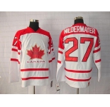 nhl team canada #27 niedremayer 2010 olympic white