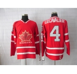 nhl team canada #4 lecavalier 2010 olympic red