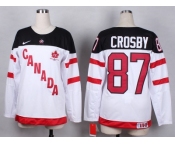 Women NHL Team Canada Olympic #87 crosby white jerseys[100 th]