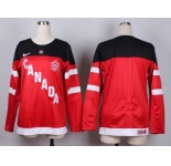 Women NHL Team Canada Olympic blank red jerseys[100 th]