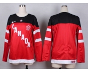 Women NHL Team Canada Olympic blank red jerseys[100 th]