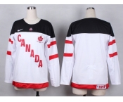 Women NHL Team Canada Olympic blank white jerseys[100 th]