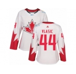 Women's Adidas Team Canada #44 Marc-Edouard Vlasic Authentic White Home 2016 World Cup Hockey Jersey