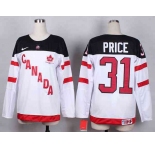 women nhl jerseys team canada #31 price white[100 th]