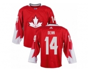 Youth Adidas Team Canada #14 Jamie Benn Authentic Red Away 2016 World Cup Ice Hockey Jersey