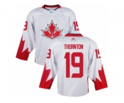 Youth Adidas Team Canada #19 Joe Thornton Authentic White Home 2016 World Cup Ice Hockey Jersey