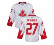 Youth Adidas Team Canada #27 Alex Pietrangelo Authentic White Home 2016 World Cup Ice Hockey Jersey
