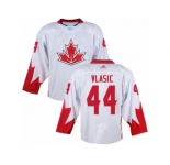 Youth Adidas Team Canada #44 Marc-Edouard Vlasic Premier White Home 2016 World Cup Ice Hockey Jersey