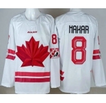Youth Canada #8 Cale Makar White 2026 Olympics Authentic Jersey