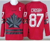 Youth Canada #87 Sidney Crosby Red 2026 Olympics Authentic Jersey