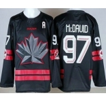 Youth Canada #97 Connor McDavid Black 2026 Olympics Authentic Jersey