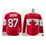 Youth nhl jerseys team canada olympic #87 crosby red[2014 new]