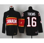 youth nhl jerseys team canada #16 toews black[2014 winter olympics]