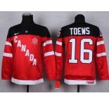 youth nhl jerseys team canada #16 toews red[100 th]
