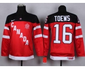 youth nhl jerseys team canada #16 toews red[100 th]