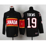 youth nhl jerseys team canada #19 toews black[2014 winter olympics]
