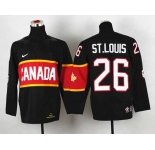 youth nhl jerseys team canada #26 st.louis black[2014 winter olympics]