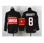 youth nhl jerseys team canada #8 doughty black[2014 winter olympics]