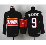 youth nhl jerseys team canada #9 duchene black[2014 winter olympics]