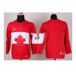youth nhl jerseys team canada blank red[2014 winter olympics]