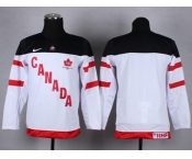 youth nhl jerseys team canada blank white[100 th]