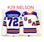 Men's USA #29 BROCK NELSON White 2026 Stitched Jersey
