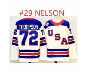 Men's USA #29 BROCK NELSON White 2026 Stitched Jersey