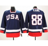 NHL Jerseys USA #88 Kane dark blue