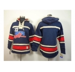 nhl jerseys #37 blue USA[pullover hooded sweatshirt]