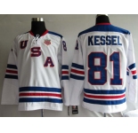 nhl team usa #81 kessel 2010 olympic white
