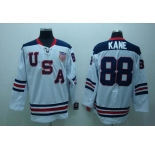 nhl team usa #88 kane 2010 olympic white