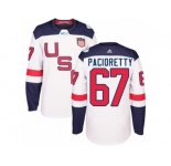 Youth Adidas Team USA #67 Max Pacioretty Premier White Home 2016 World Cup Ice Hockey Jersey