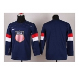 youth 2014 winter olympics nhl jerseys blank blue USA