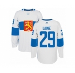 Men's Adidas Team Finland #29 Patrik Laine Premier White Home 2016 World Cup of Hockey Jersey