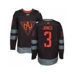 Team North America #3 Seth Jones Black 2016 World Cup Stitched NHL Jersey