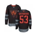 Team North America #53 Shayne Gostisbehere Black 2016 World Cup Stitched NHL Jersey