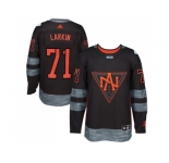 Team North America #71 Dylan Larkin Black 2016 World Cup Stitched NHL Jersey