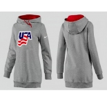 NHL Women Team USA Olympic Logo Pullover Hoodie 26