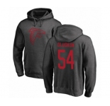 Football Atlanta Falcons #54 Foye Oluokun Ash One Color Pullover Hoodie