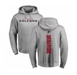 Football Atlanta Falcons #96 Tyeler Davison Ash Backer Pullover Hoodie