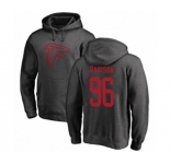 Football Atlanta Falcons #96 Tyeler Davison Ash One Color Pullover Hoodie