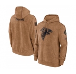 Men's Atlanta Falcons 2023 Brown Salute to Service Pullover Hoodie