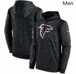 Men's Atlanta Falcons Nike Charcoal 2021 NFL Crucial Catch Therma Pullover Hoodie