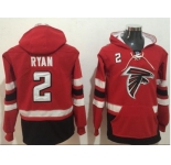 Nike Atlanta Falcons #2 Matt Ryan Red Black Name & Number Pullover NFL Hoodie