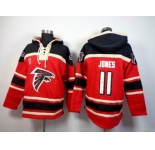 Nike jerseys Atlanta Falcons #11 Jones Black-red[pullover hooded sweatshirt]