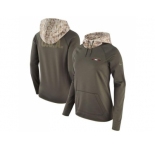 Women Atlanta Falcons Nike Olive Salute to Service Performance Pullover Hoodie