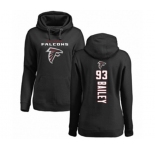 Football Women's Atlanta Falcons #93 Allen Bailey Ash Backer Pullover Hoodie