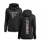 NFL Women's Nike Atlanta Falcons #73 Ryan Schraeder Black Backer Pullover Hoodie