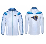 NFL St. Louis Rams dust coat trench coat windbreaker 11